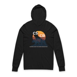 Unisex Cal Bear CSCR Sunset Mountain Hooded Long Sleeve Tee