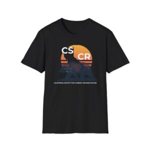 CSCR Sunset Bear T-Shirt | California Society for Cardiac Rehabilitation